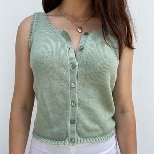 Knit Vest / Sleeveless Cardigan